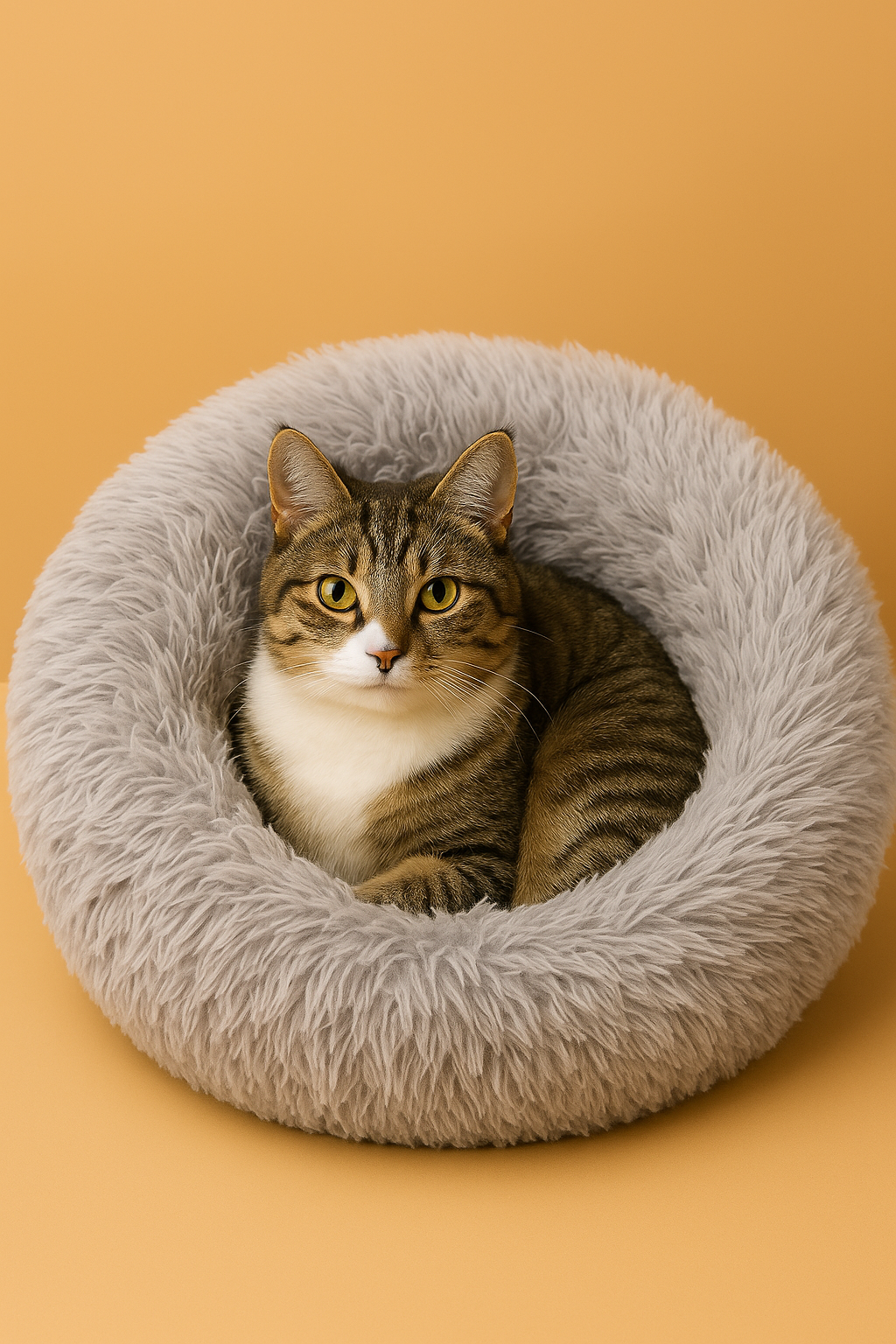 Fluffy Dream Donut Dierenbed – 48×48 cm