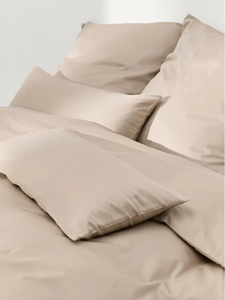 Katoensatijnen dekbedovertrek