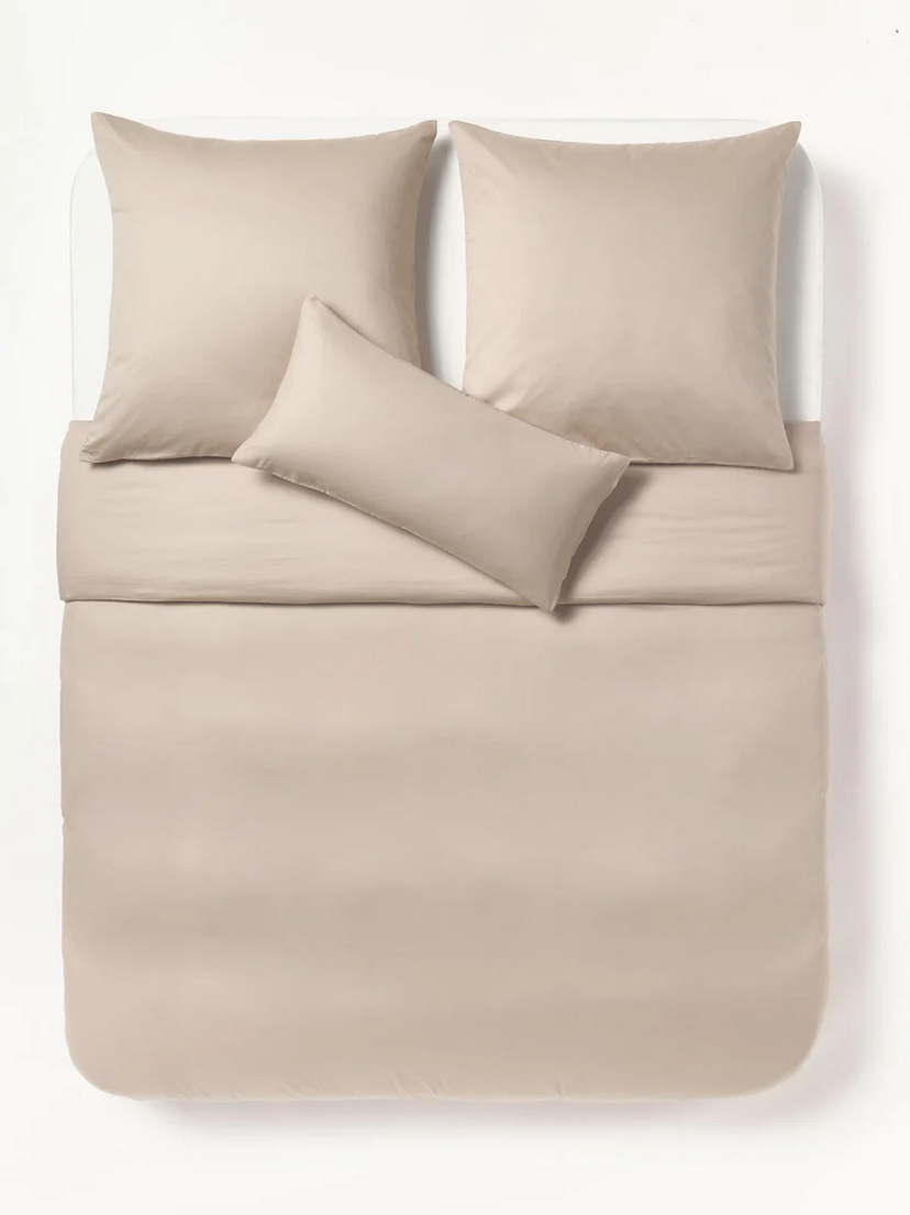 Katoensatijnen dekbedovertrek