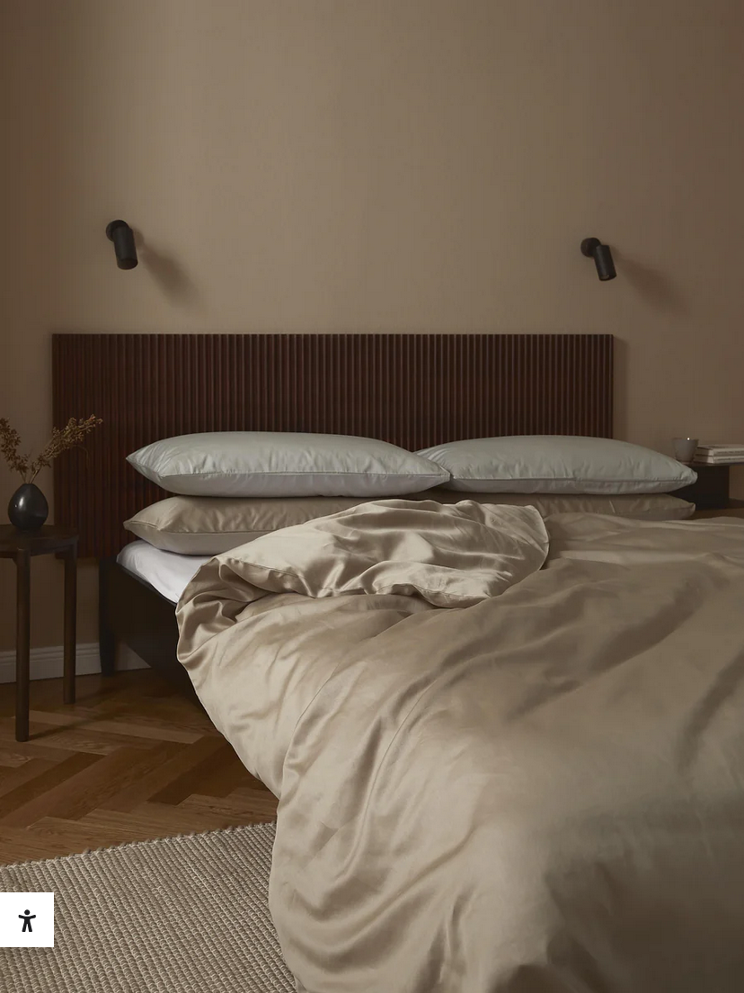 Katoensatijnen dekbedovertrek