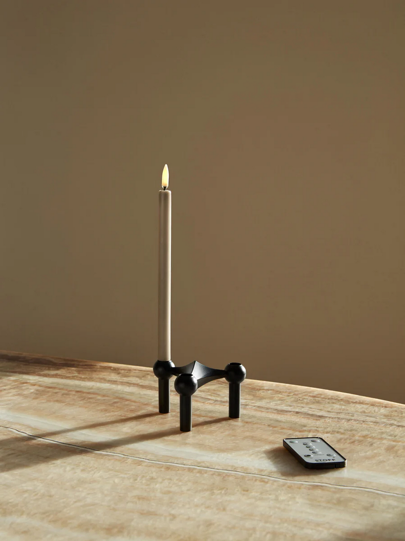 LED-kaarsen stof Nagel, 2 stuks