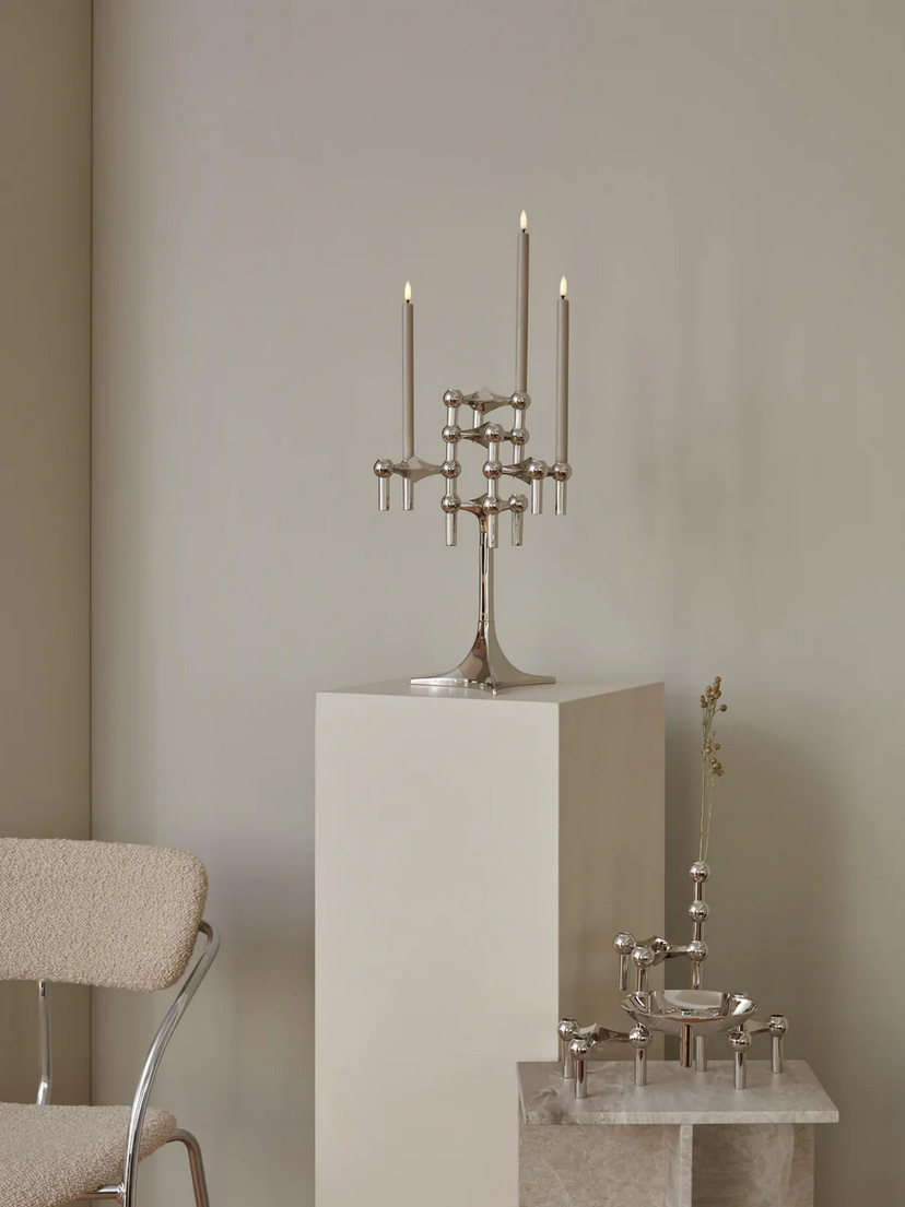 LED-kaarsen stof Nagel, 2 stuks